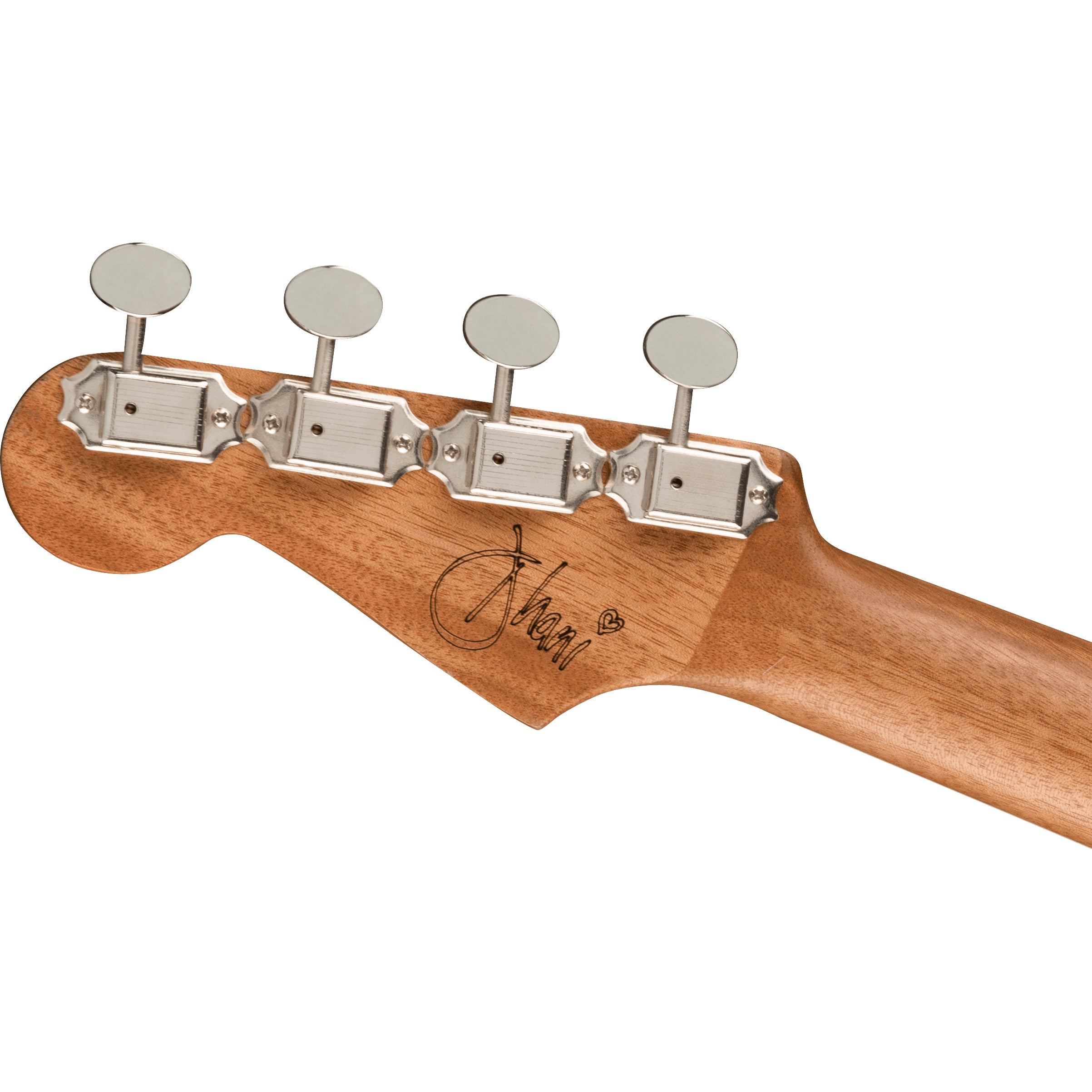 Fender Dhani Harrison Ukulele Turquoise WN elektrisch-akoestische tenor ukelele