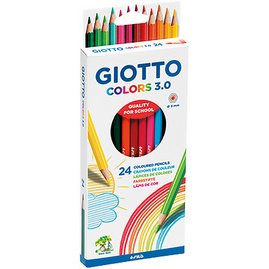 Crayon de couleur COLOR 3.0, étui carton de 24
