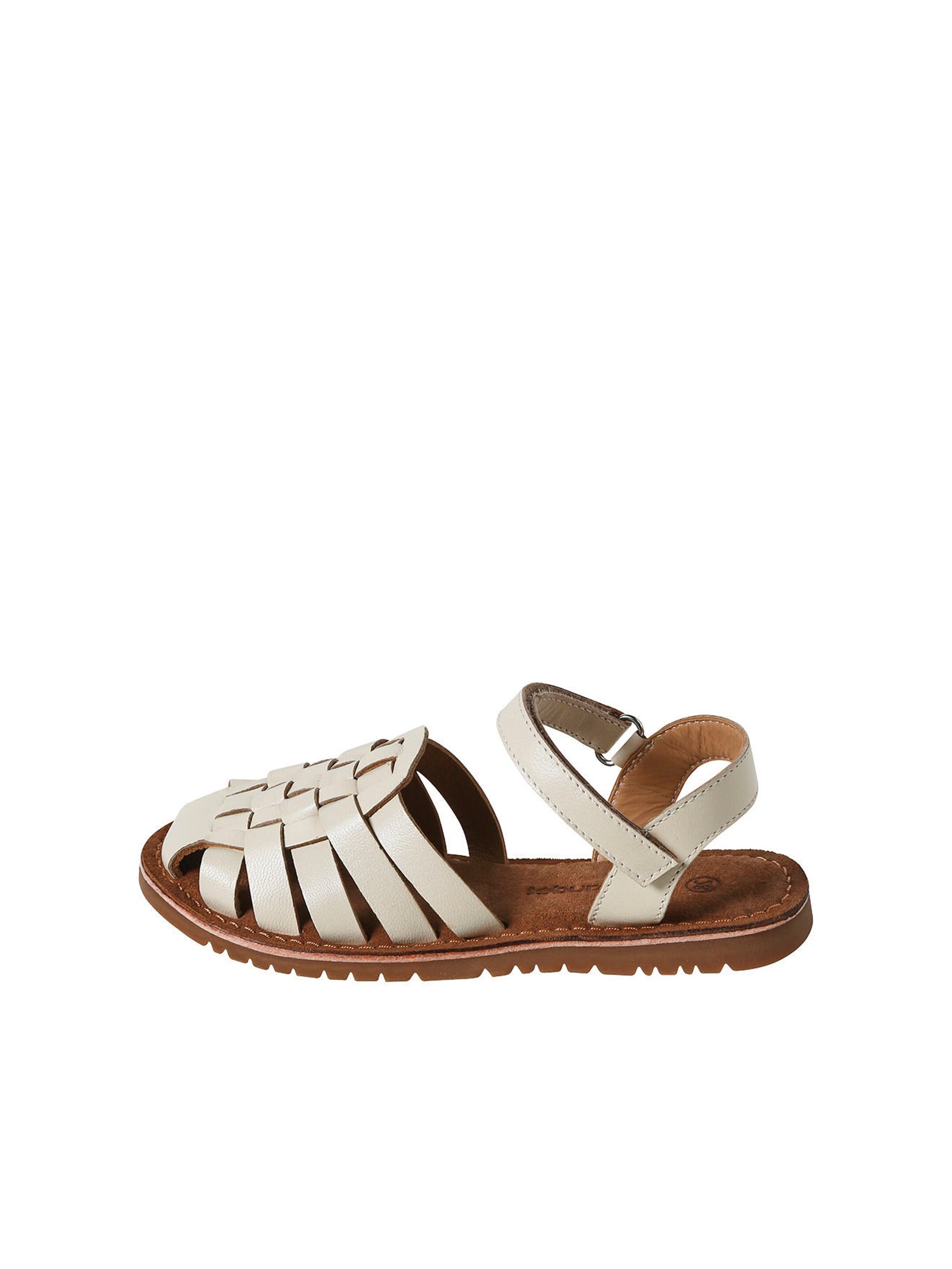 Vertbaudet Mädchen Klett-Sandalen wollweiß