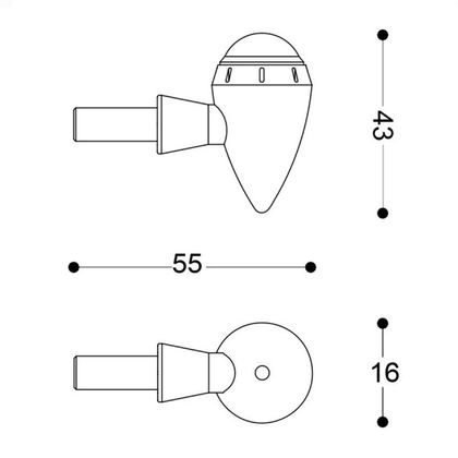 Clignotant Barracuda S-LED B-LUX (La paire) Universel - Vert