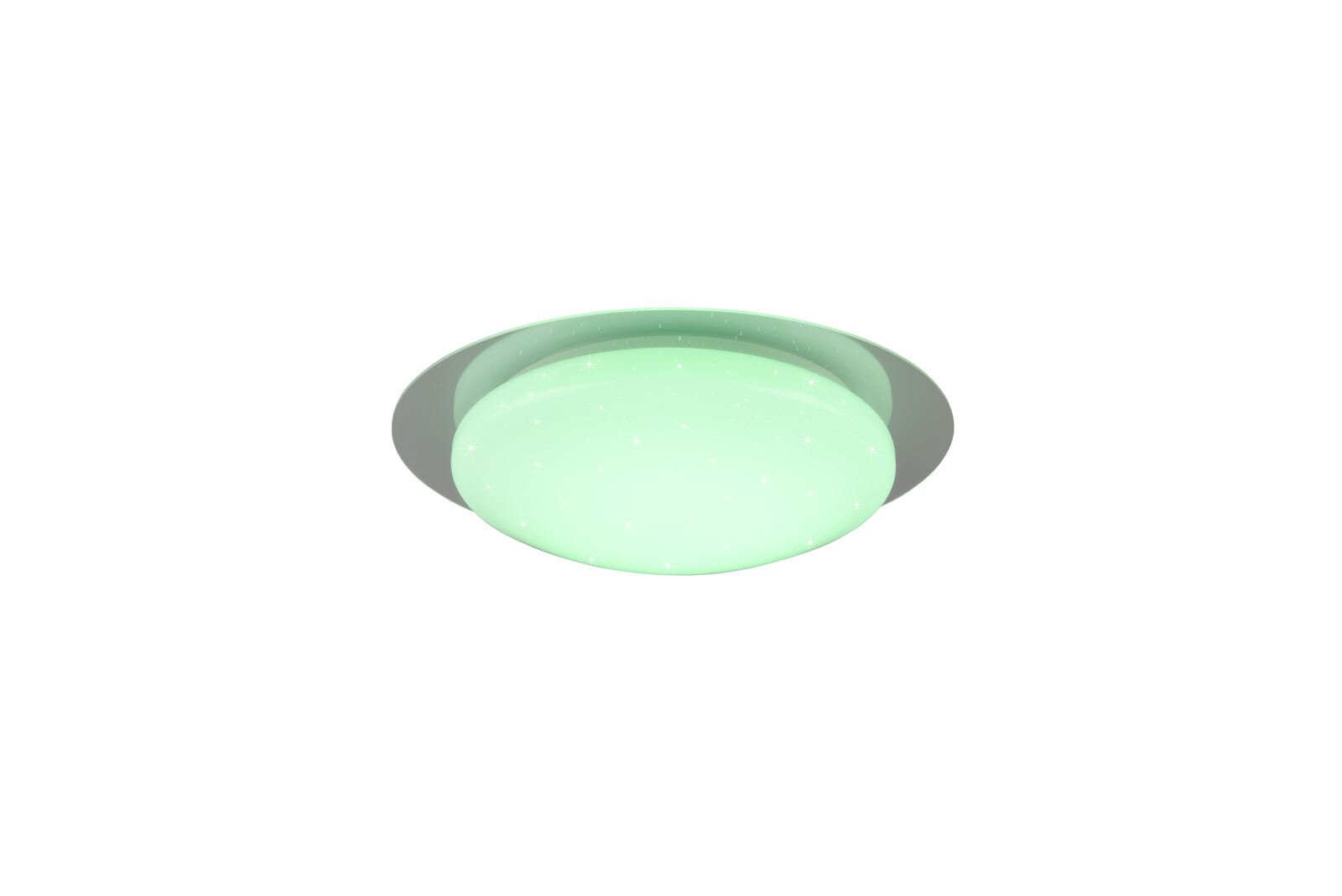Frodeno Deckenleuchte weiß 68021350, D/H: 35/8,7 cm, Kunststoff, Textil