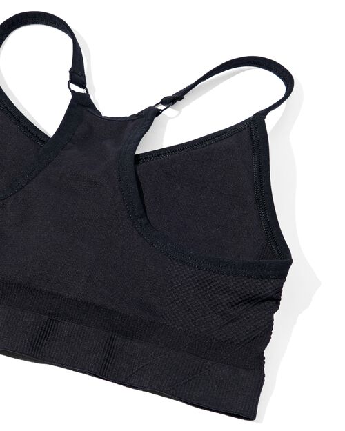 haut de sport sans coutures - support léger noir