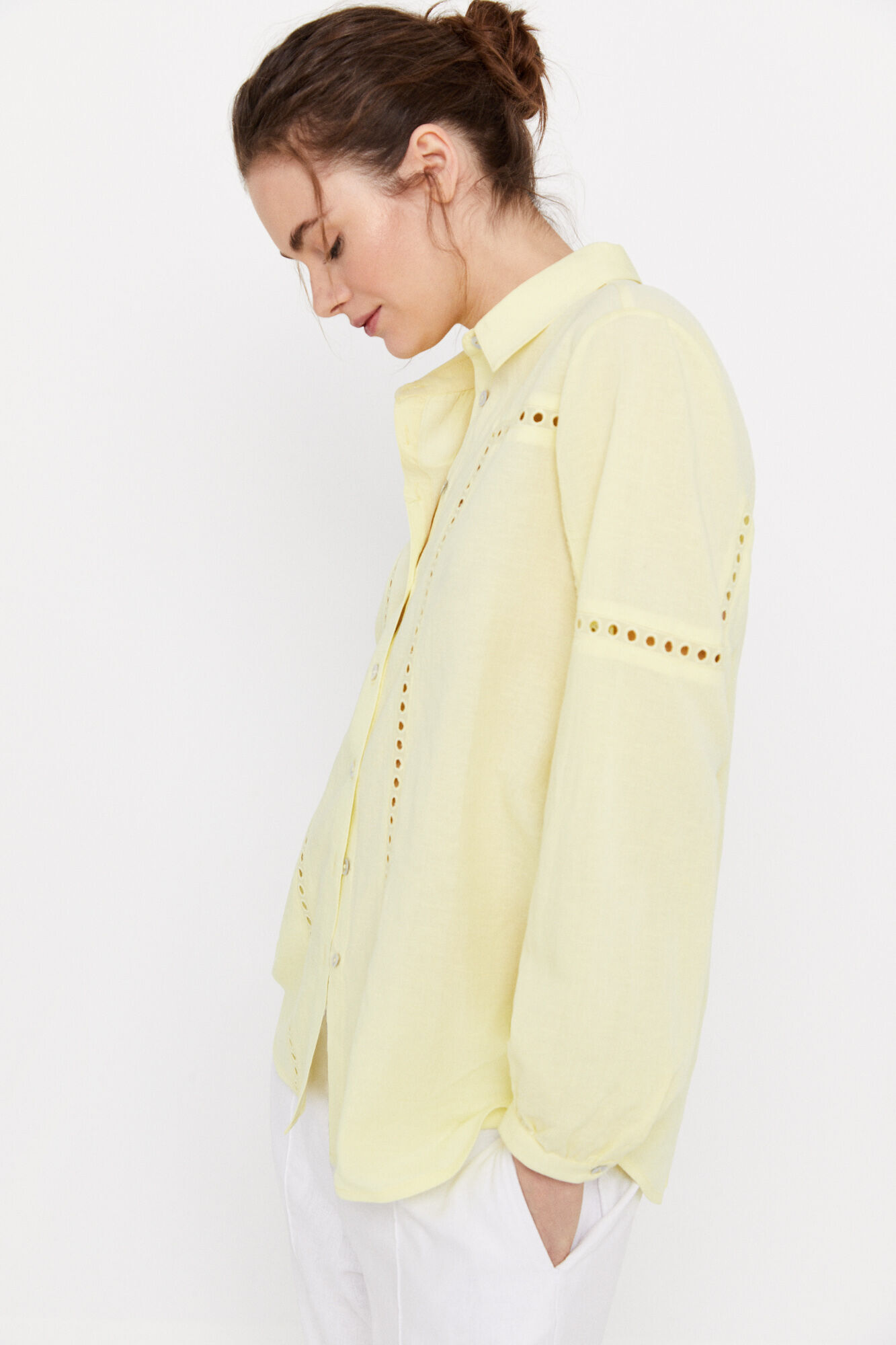 Camisa de linho - Amarela