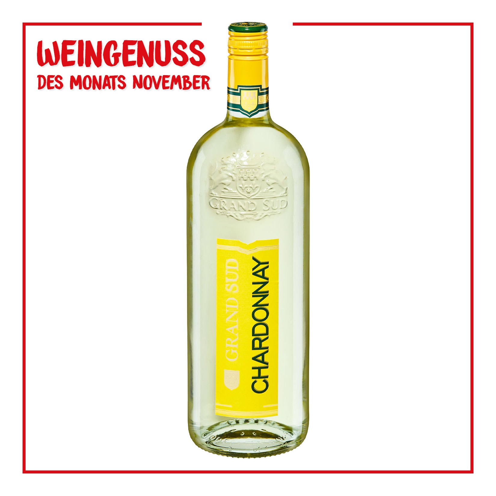 Grand Sud Chardonnay weiß DOC 12,5 % vol 1 Liter