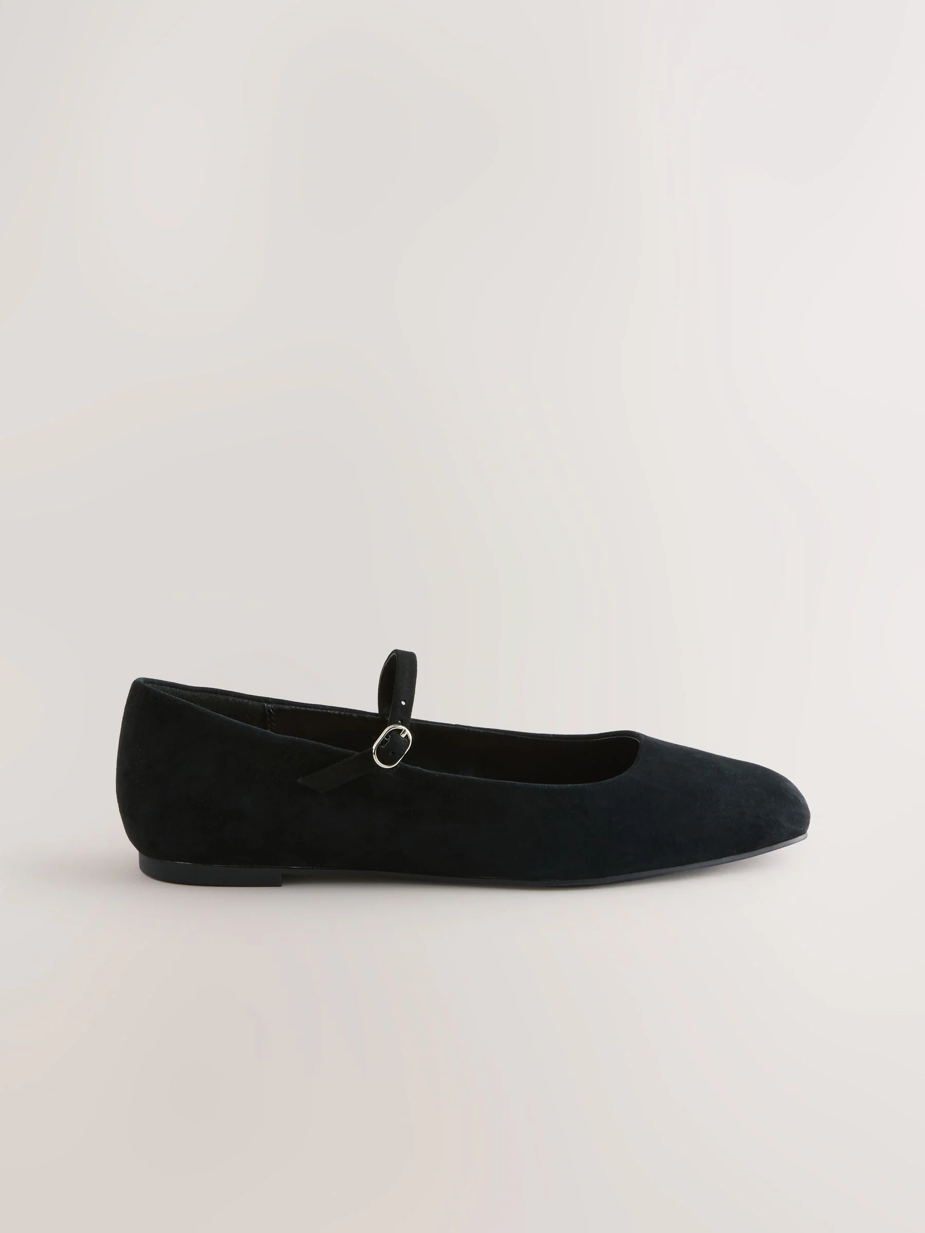 Zwart suède - Forever Comfort® Leather Square Toe Mary Jane Shoes