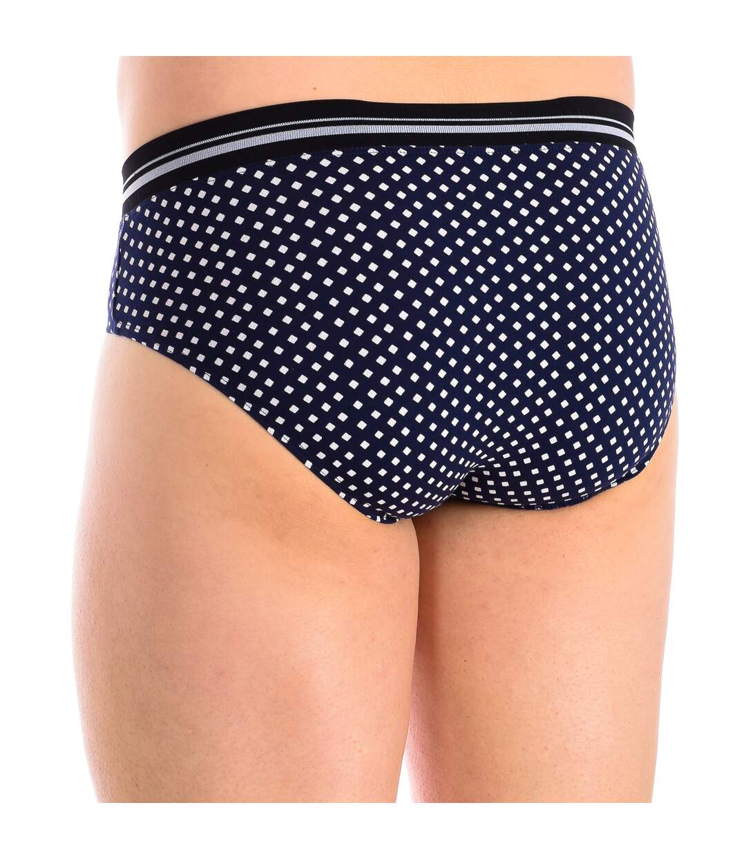 Men's anatomical front breathable fabric brief A077H