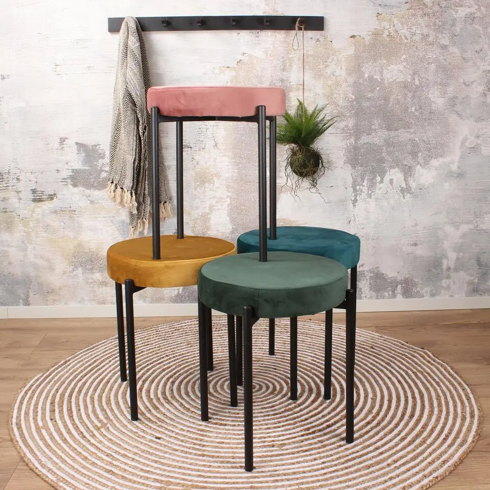 DS4U - Mika velvet kruk goud