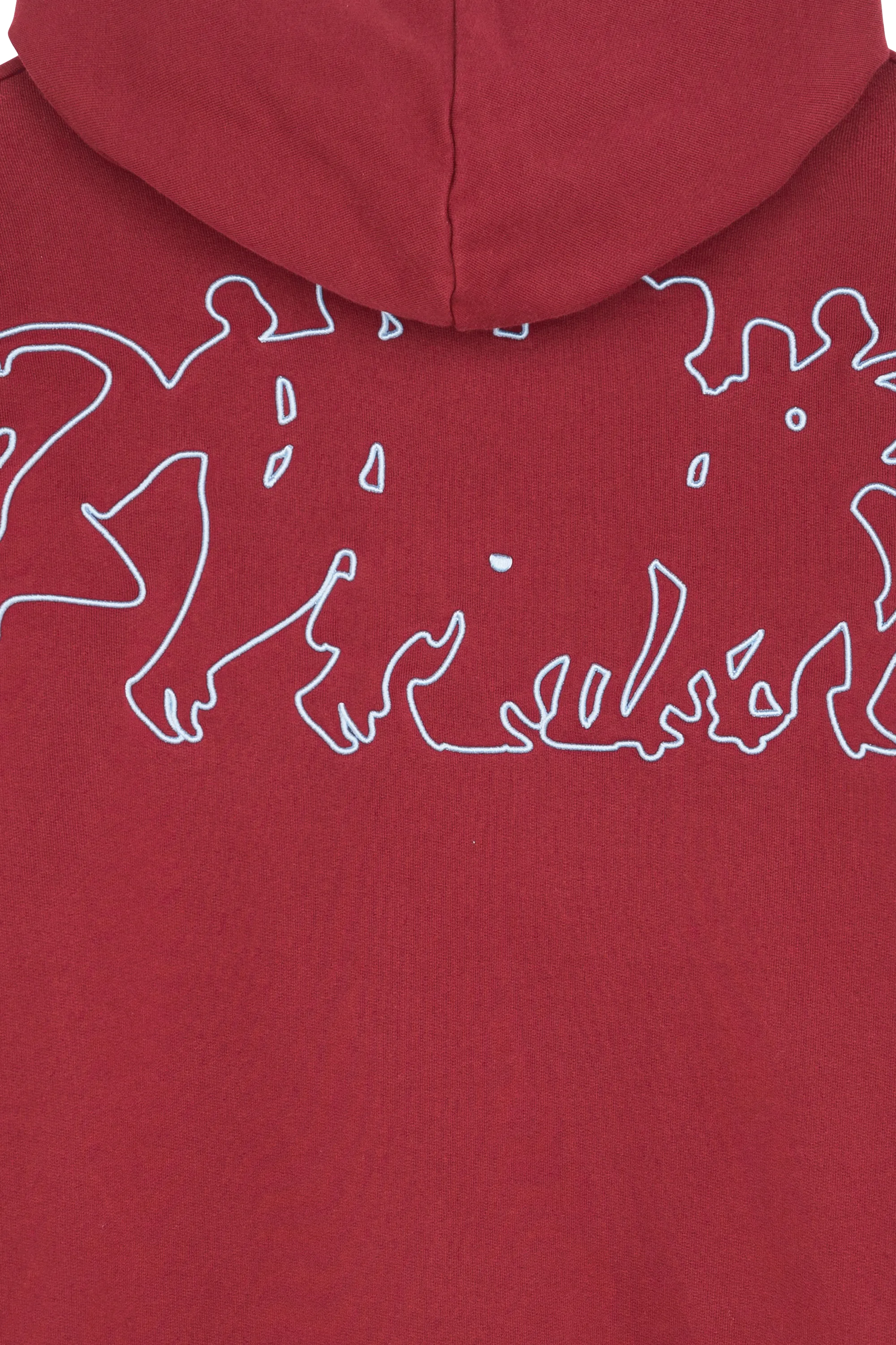 ARTE ANTWERP Hoodie Hank Back Multi Runner Rouge