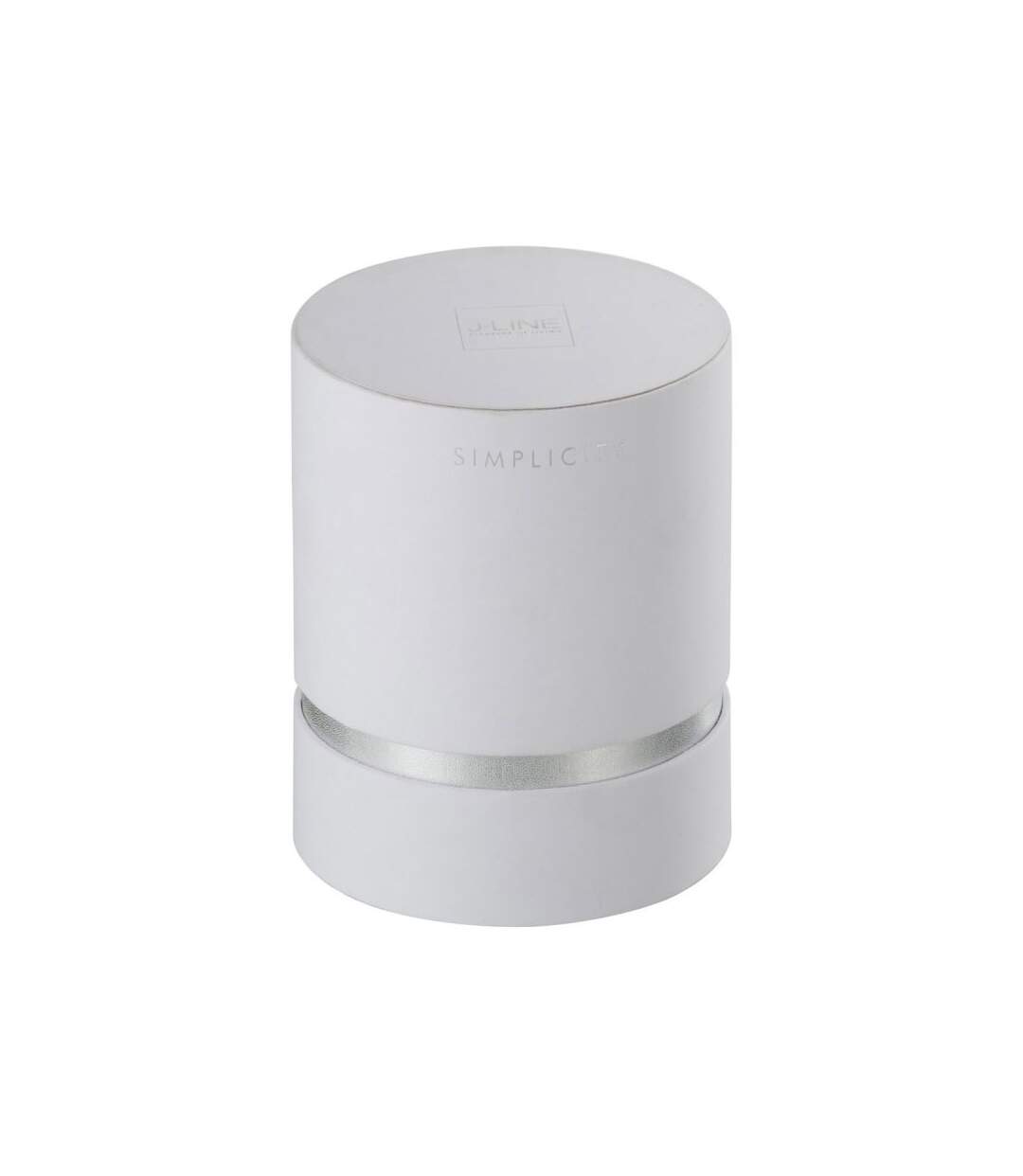 Paris Prix - Bougie Parfumée simplicity 12cm Argent & Blanc