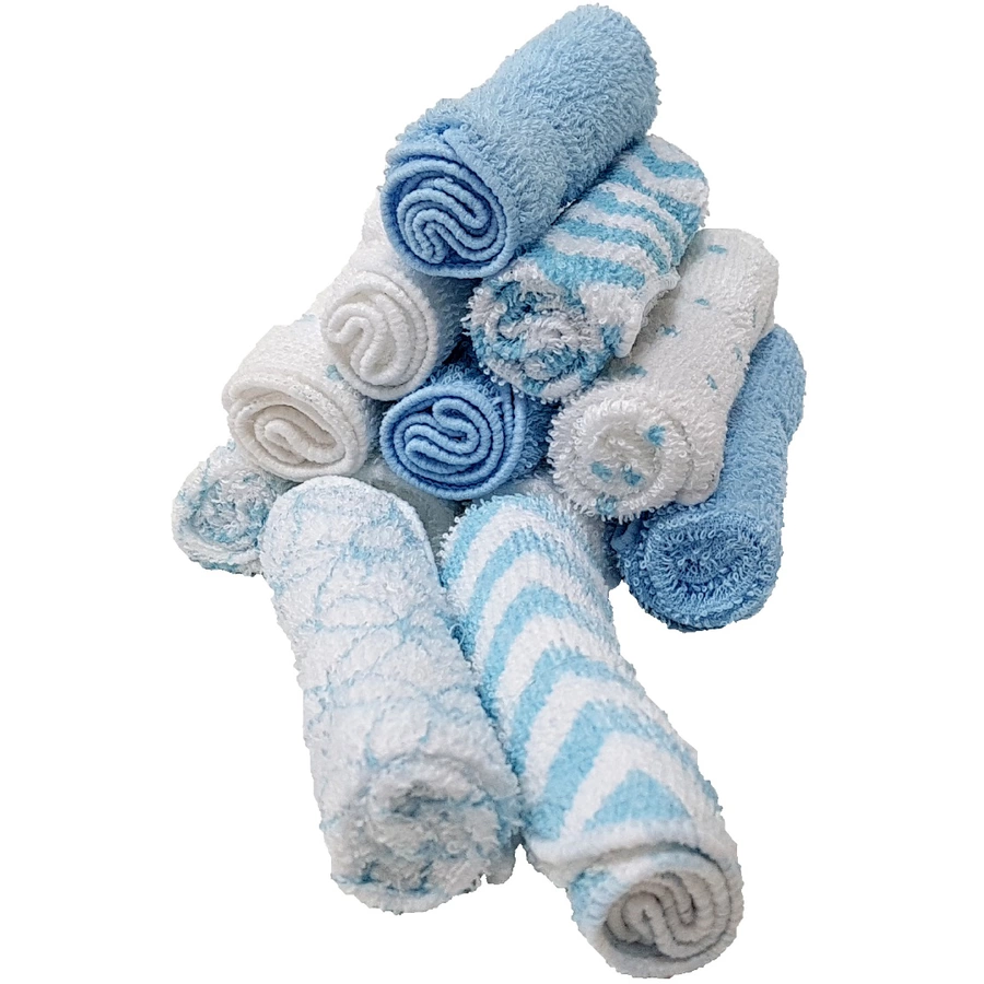 HÜTTE & CO Waschtücher 12er-Pack blau