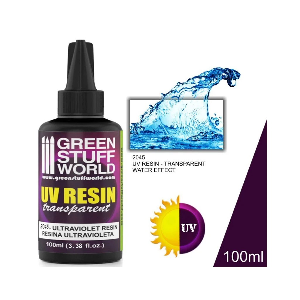 Résine Transparente Ultraviolette - Effet Eau (100ml)