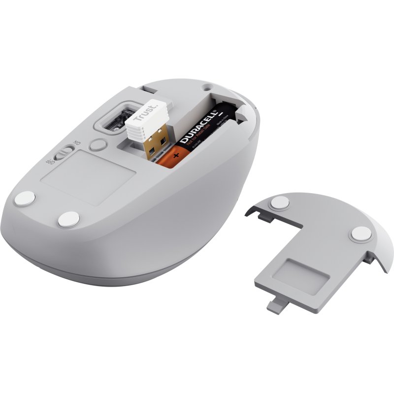 Trust Yvi+ souris Universel Ambidextre RF sans fil + Bluetooth Optique 1600 DPI