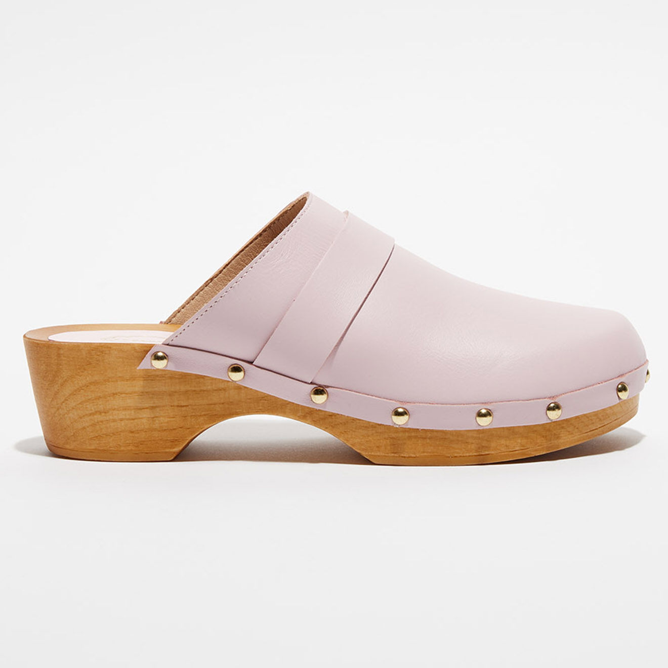 Apologie Studio Sabots en Cuir Sofia blush - Talon 5 cm