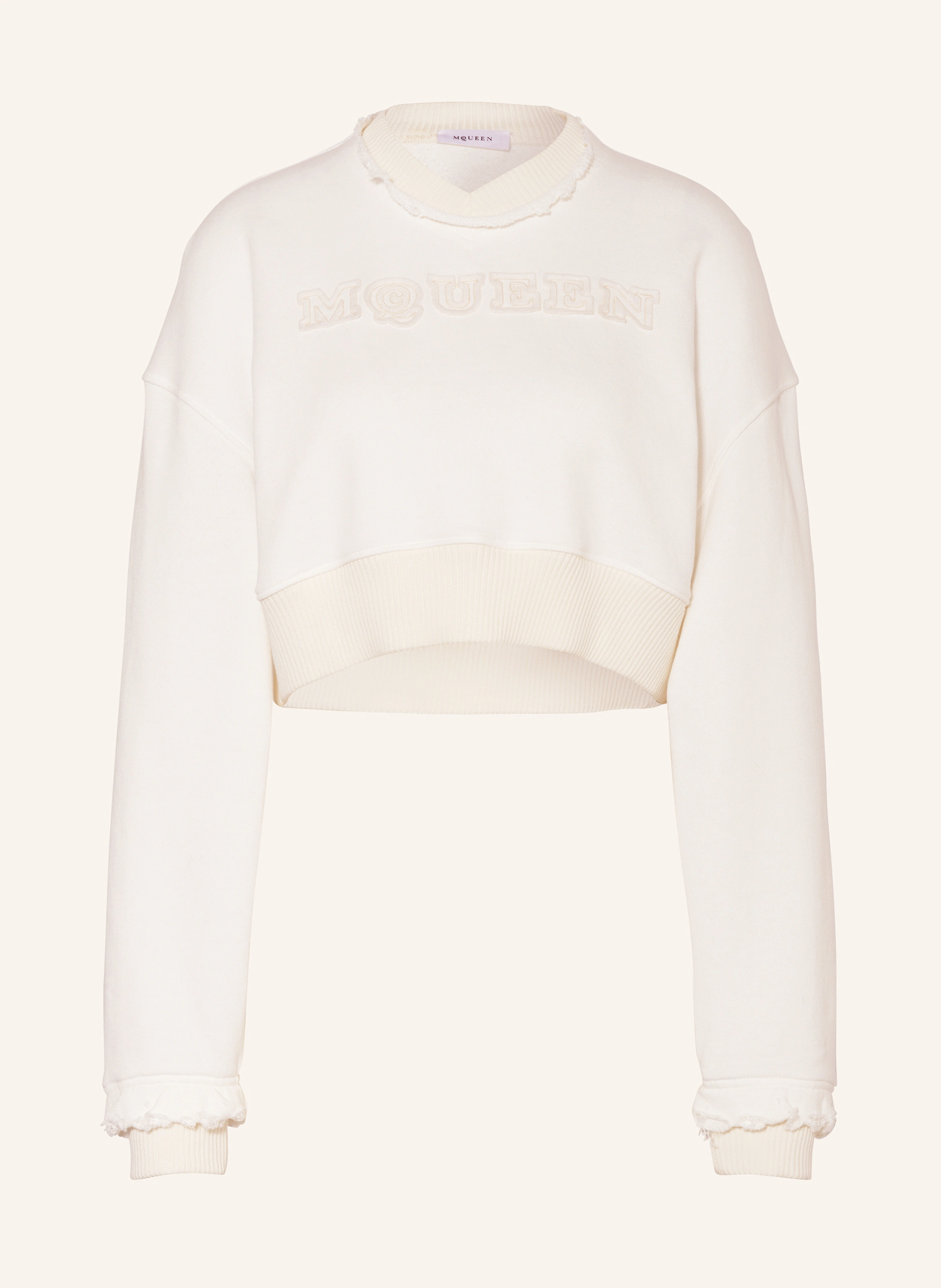 Alexander McQUEEN Cropped-Sweatshirt