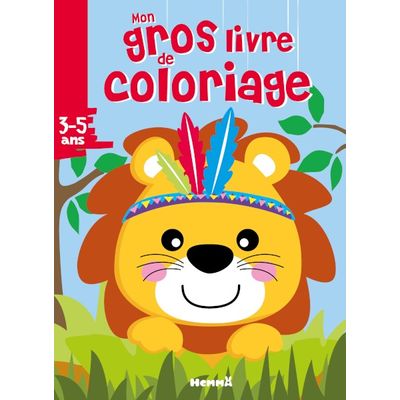 Mon gros livre de coloriage - Lion