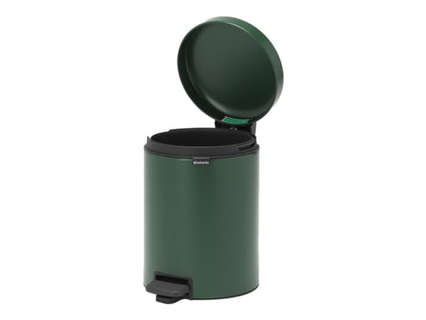 Brabantia newIcon - Søppelbøtte - flipp-lokk - 5 L - fotpedal - furugrønn