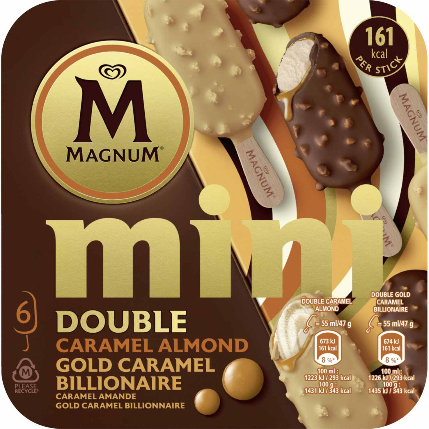 Magnum Mini Caramel Mix 6x55ml