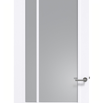 Arne & Bodil binnendeur ABD522 rook glas - extra wit afgelakt - glaslat extra wit