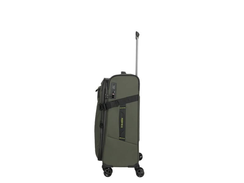 travelite Briize Trolley M erweiterbar, Dunkelgrün Reisekoffer
