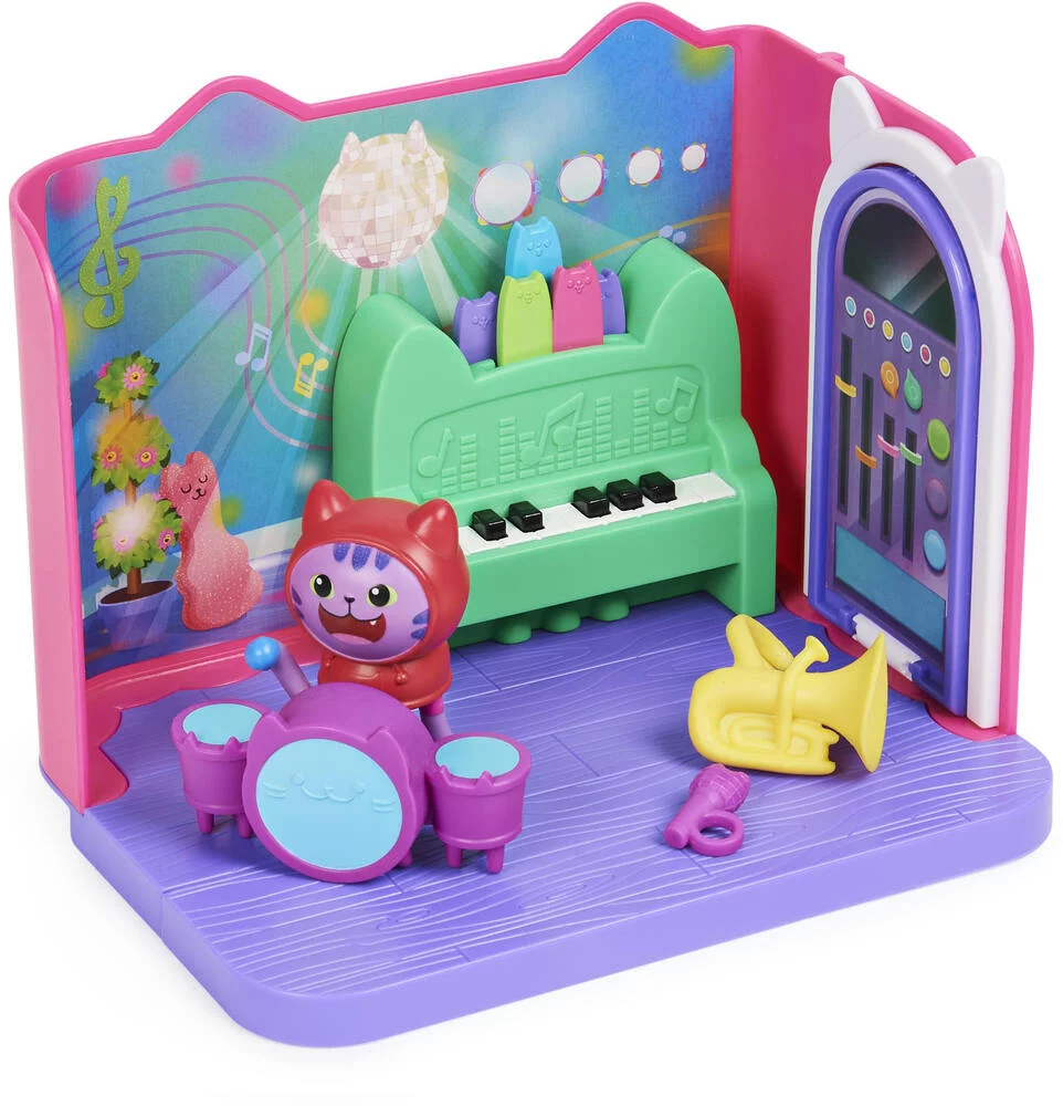 GABBY ET LA MAISON MAGIQUE - PLAYSET DELUXE LA SALLE DE MUSIQUE DE DJ MIAOU