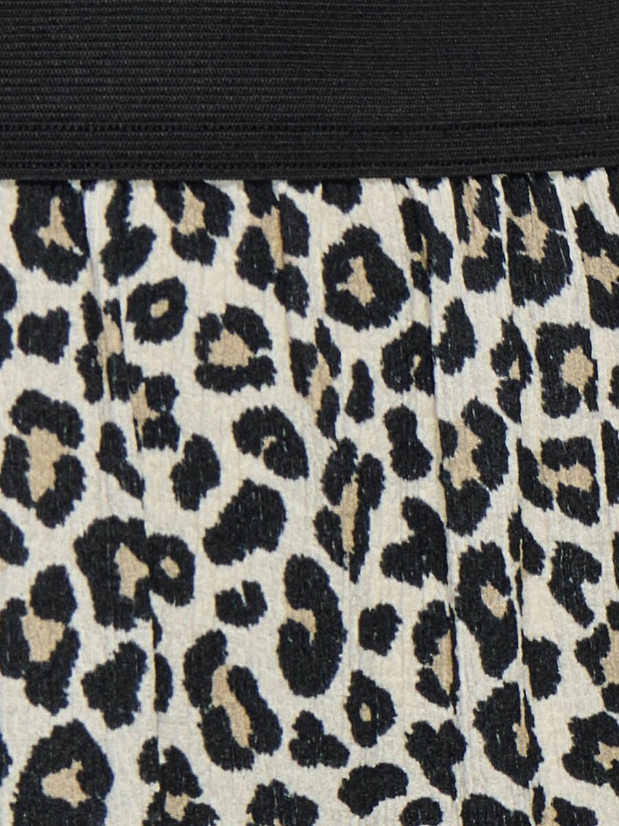 SOMENTE PARA CRIANÇAS<br>Saia longa com estampa de leopardo