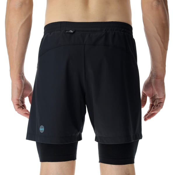 Short running UYN MAN RUNNING EXCELERATION OW PERFORMANCE 2IN1 SHORT BLACK/CLOUD