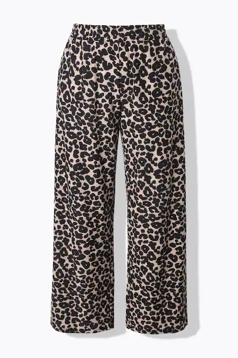 Hose, Wide Legs, Waffelstruktur, Leo, sand-beige