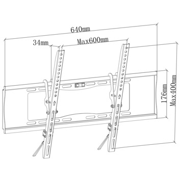 Handson TV-beugel kantelbaar (32 tot 70 inch)