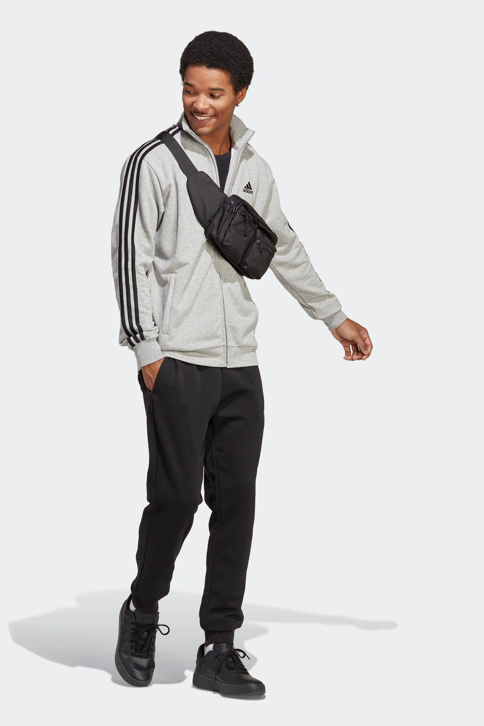 adidas trainingspak grijs/zwart