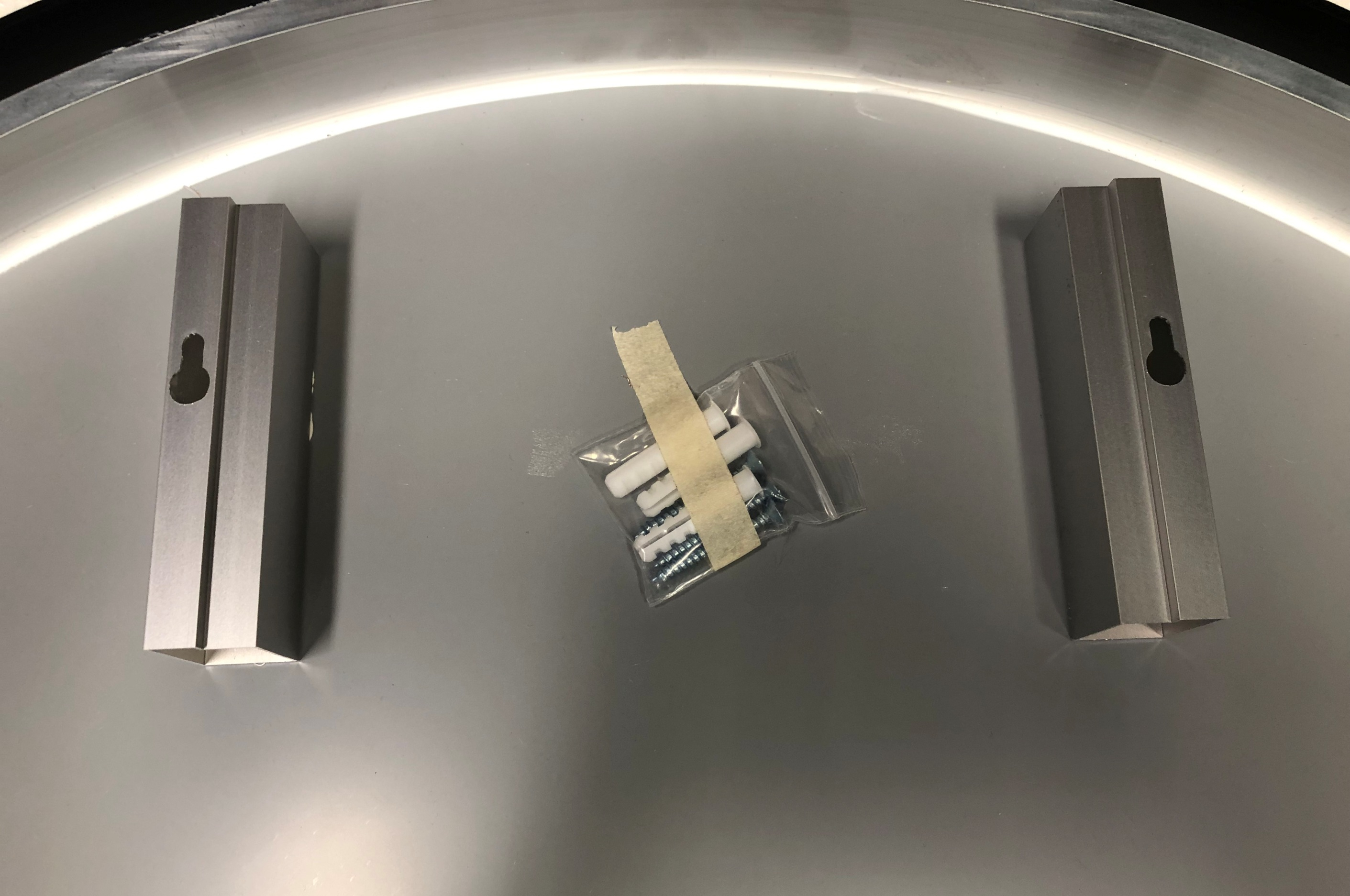 Best Design Nero Venetië ronde spiegel zwart incl. LED verlichting Ø 140 cm
