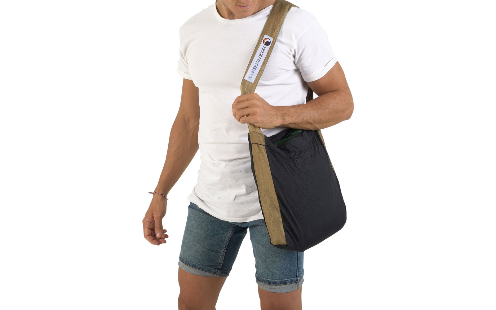 Ticket to the Moon Eco Bag Small Umhängetasche 10 Liter Navy  / Dark Grey