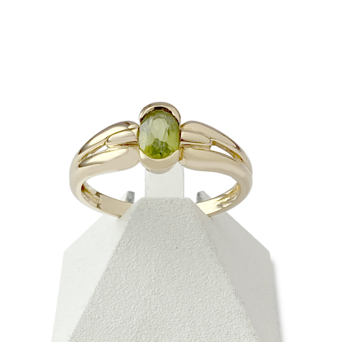 Bague d'occasion or 750 jaune péridot