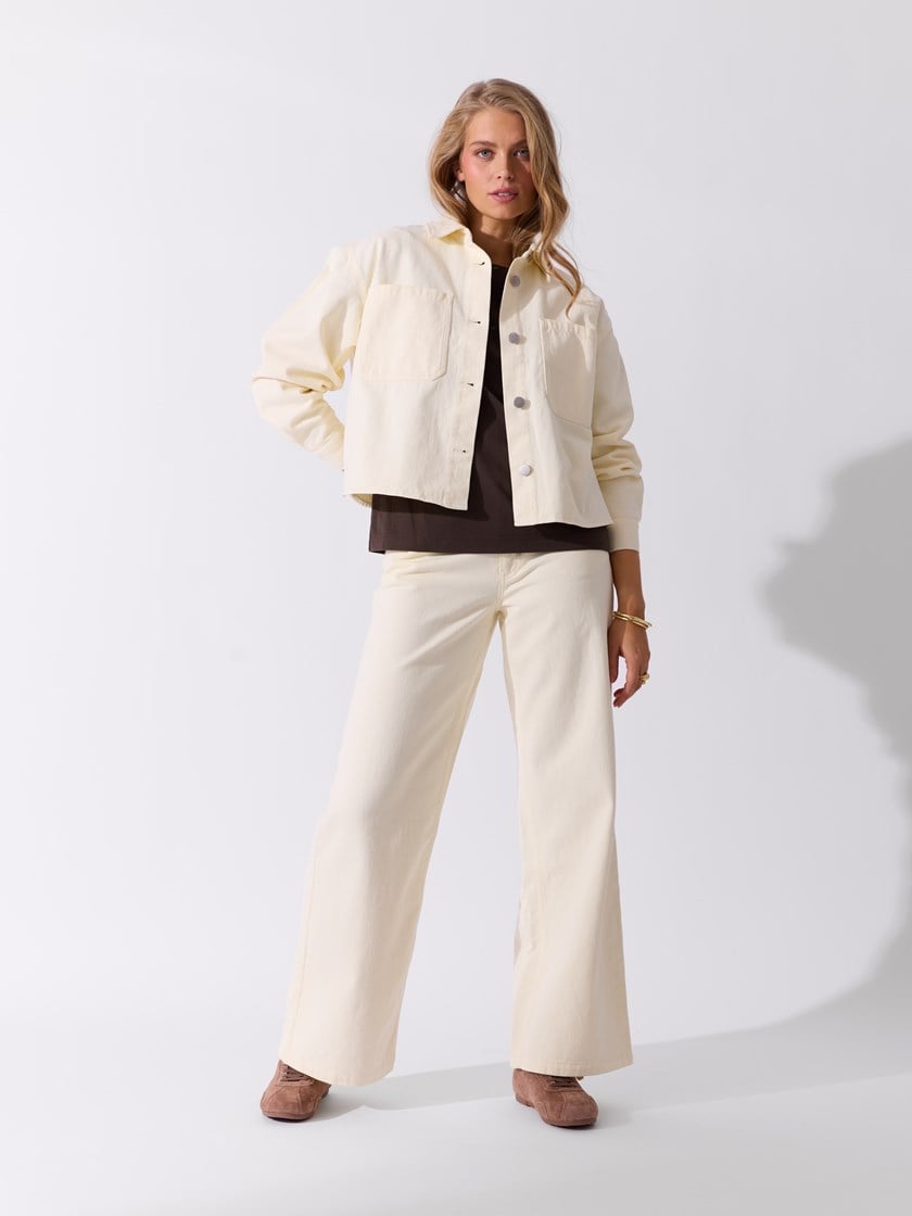Estelle wide bukse Transparent Yellow