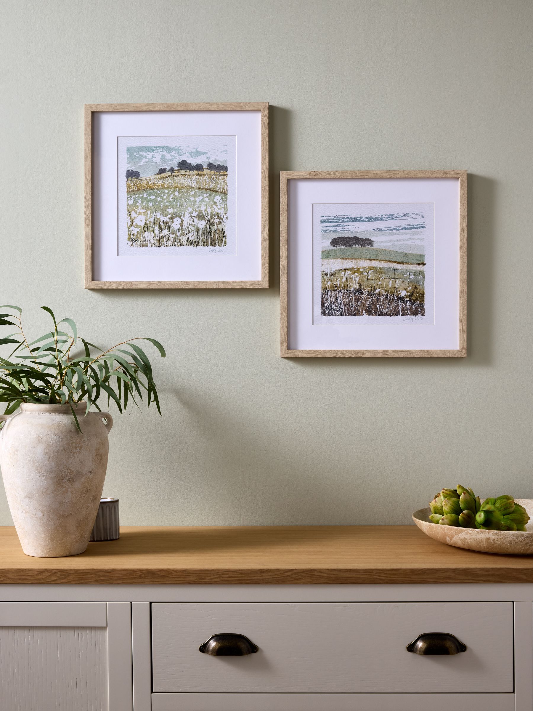 Set of 2 Landscape Framed Print Wall Arts