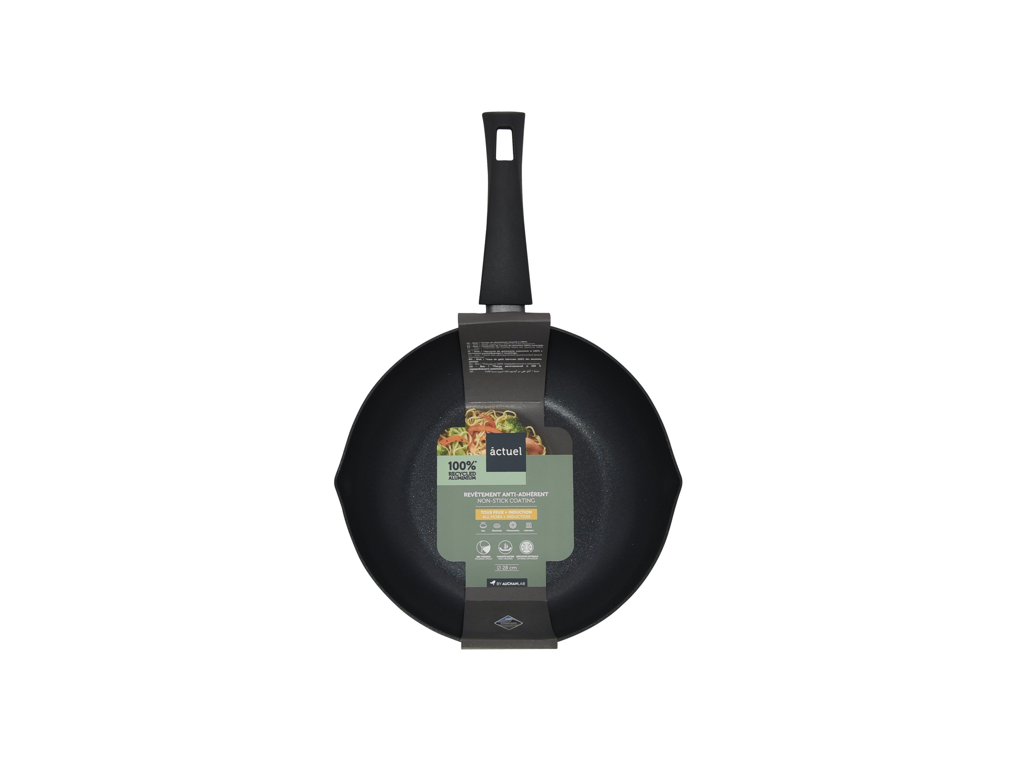 WOK ACTUEL ALUMÍNIO RECICLADO 28CM