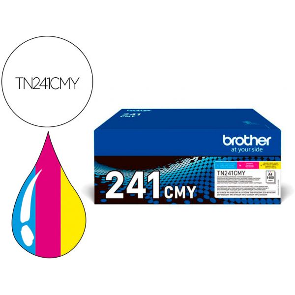 Brother 4 Toners Compativeis Tn-241 / Tn-245 Black   Cor