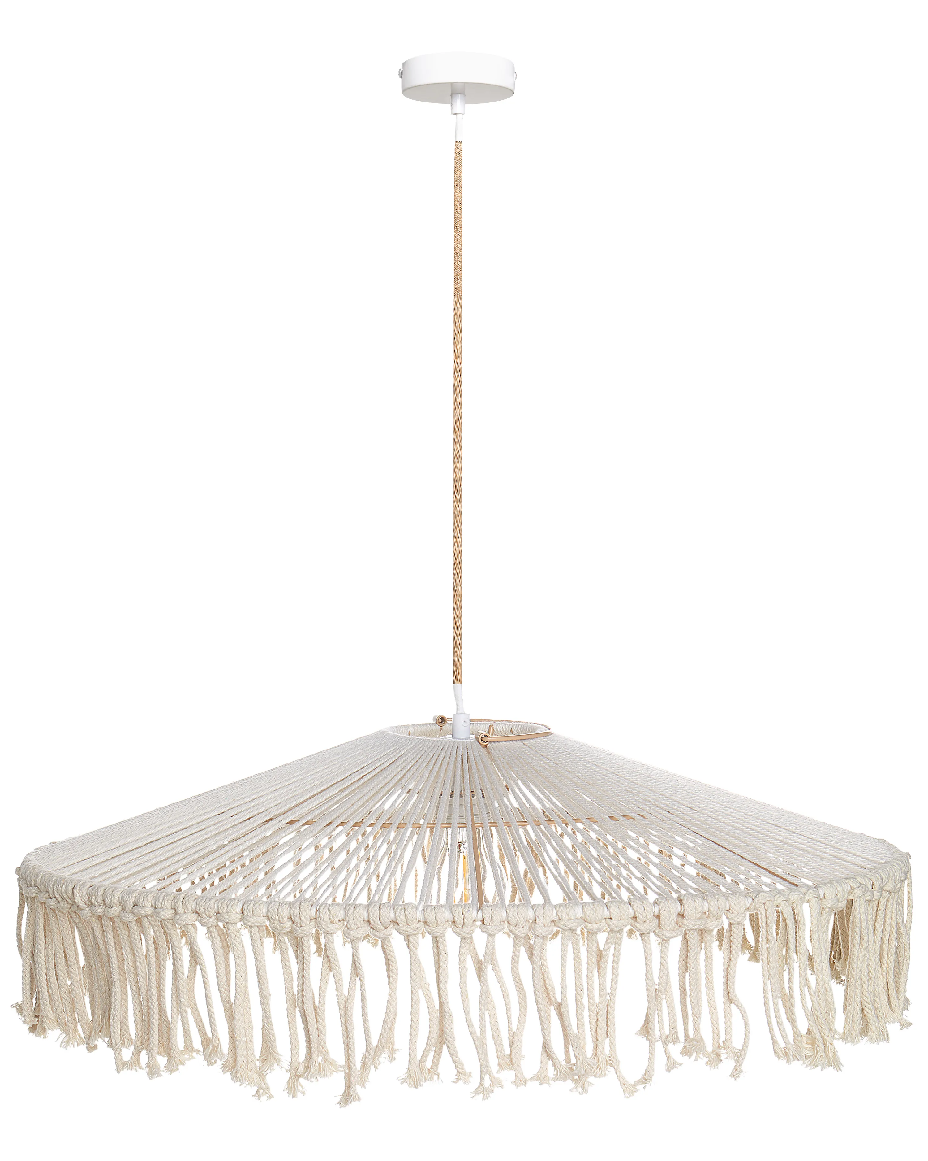 Hanglamp AKOBO Papierkoord Beige