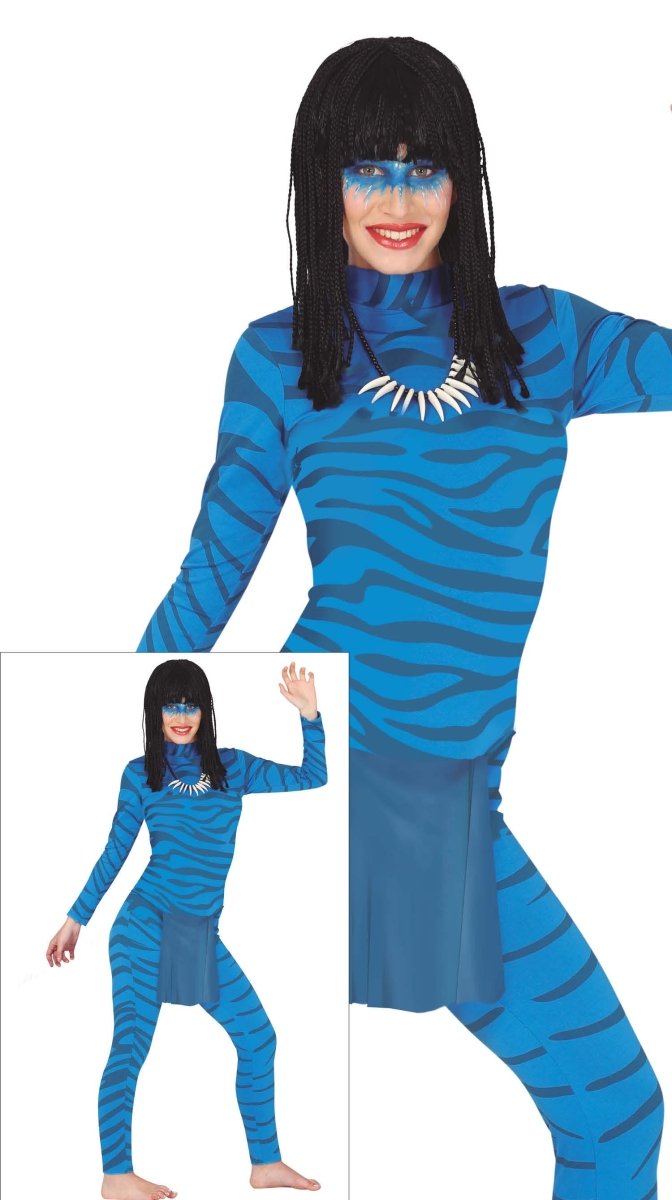 Second Skin Strepen Dames Blauw