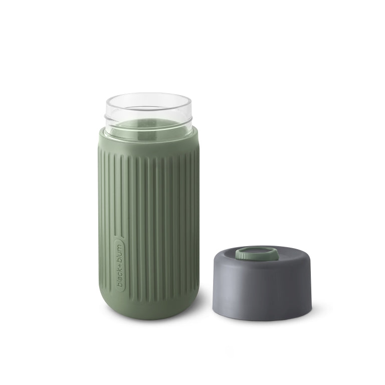Black+Blum Glazen Reisbeker - 340ml - Groen