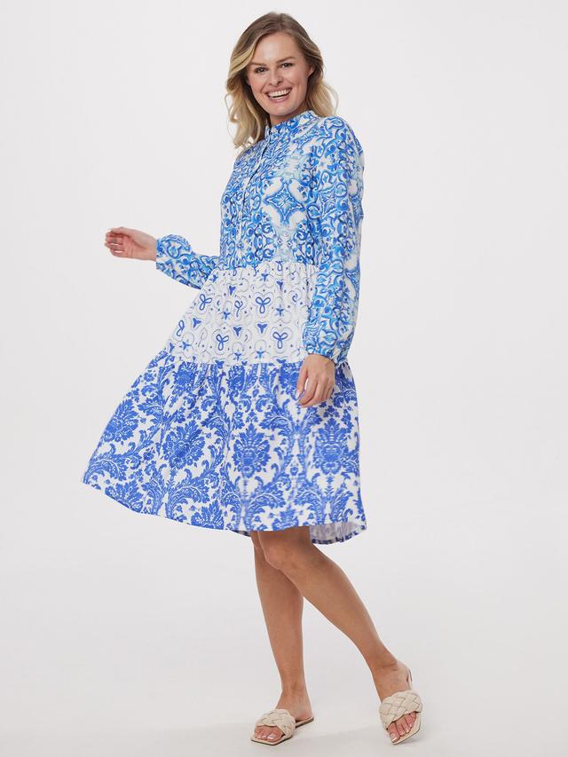 Kleid Porzellandruck