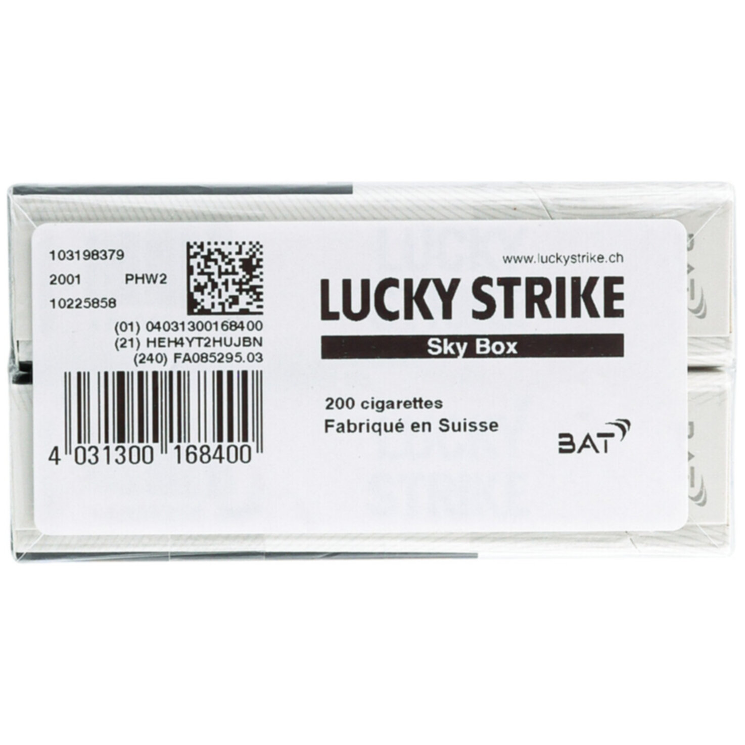 Lucky Strike Zigaretten Flow White Soft Stange