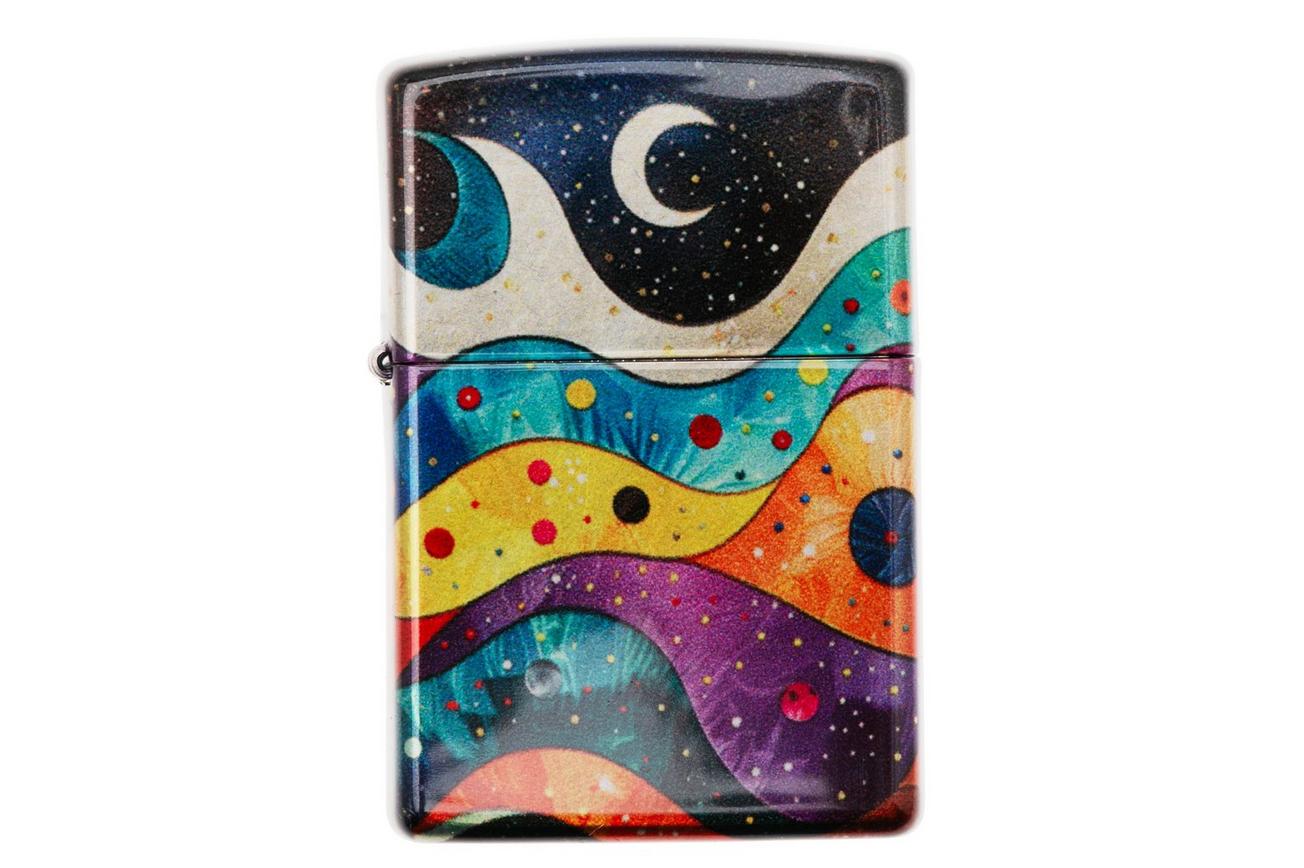 Zippo Abstract Space Design 60007462, 540 Tumbled Chrome, aansteker