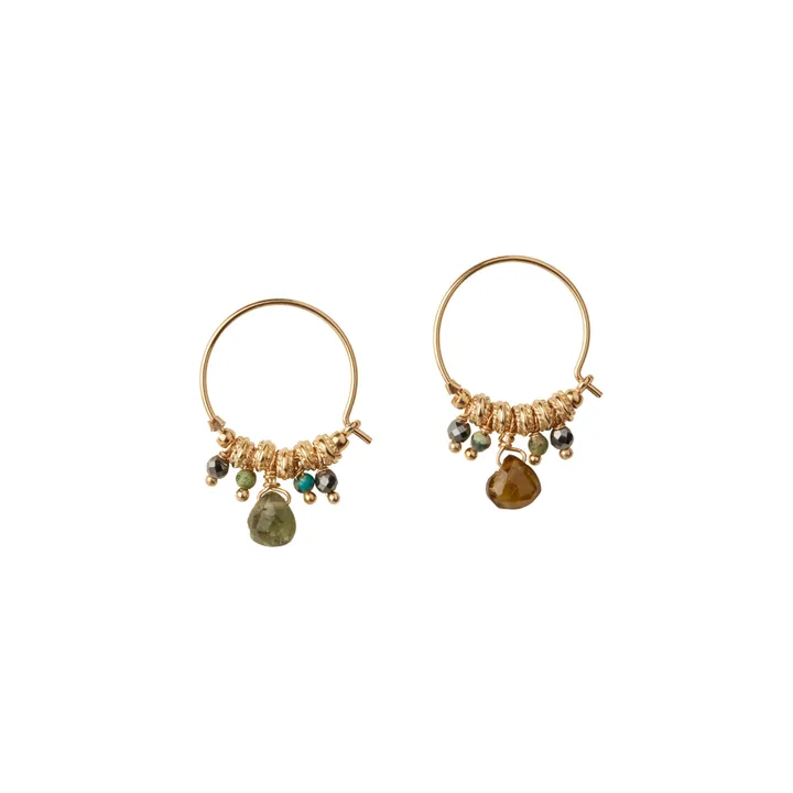 5 Octobre Boucles d'Oreilles Iva | Vert