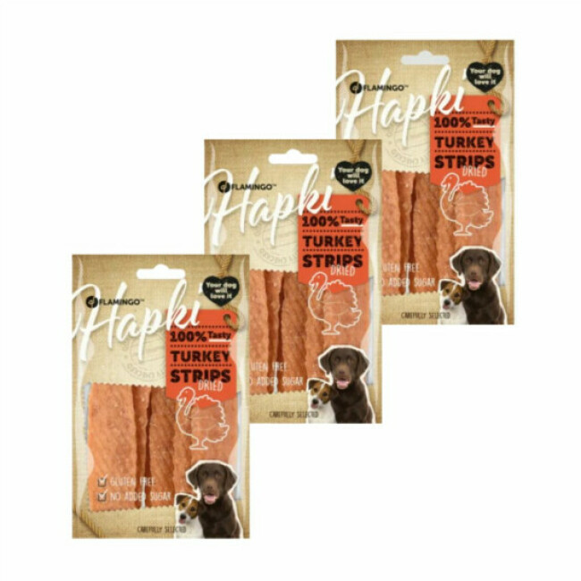Sachet friandises en lamelles Hapki pour chien