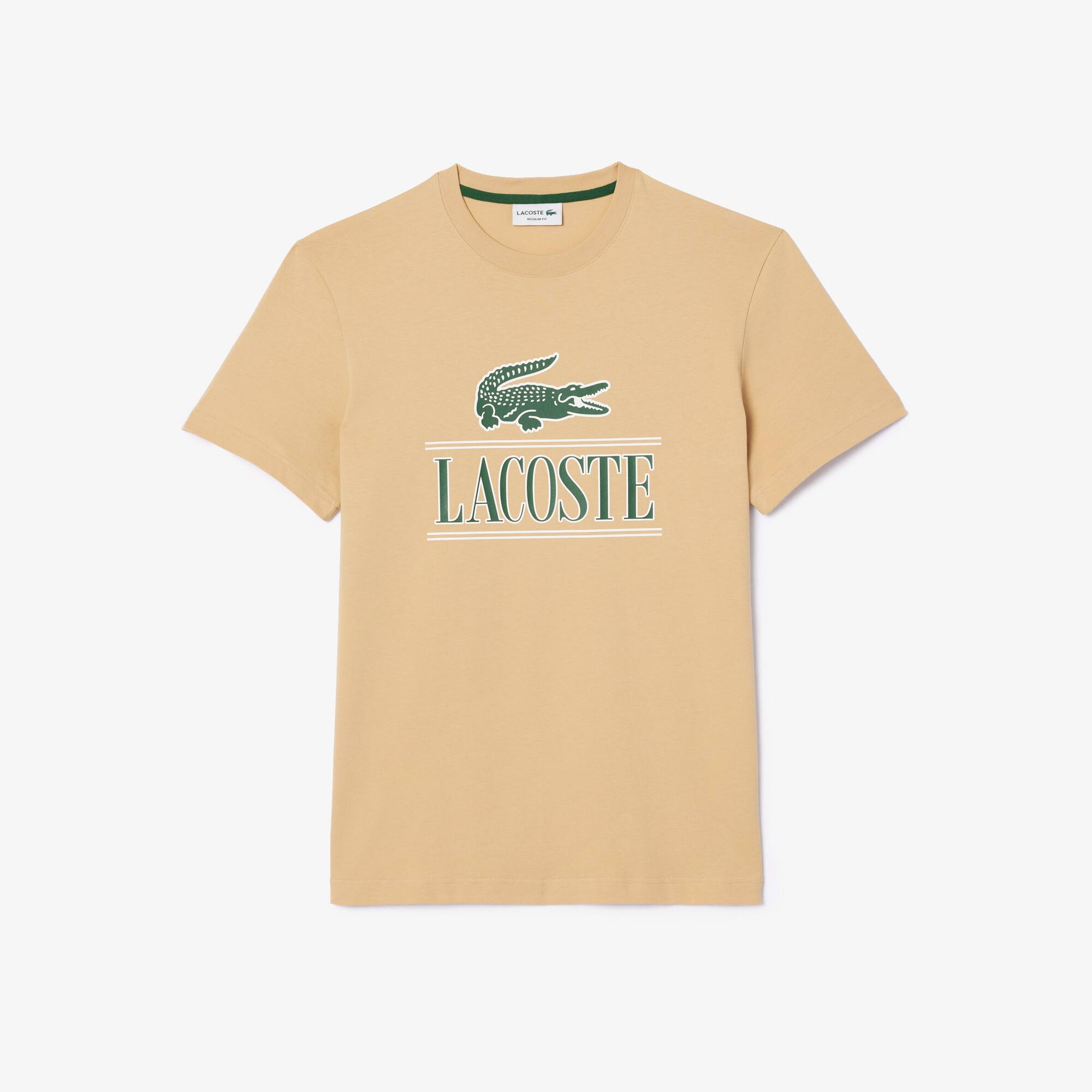 T-Shirt aus Baumwolljersey aus resistenter Baumwolle T-Shirts - Beige - Lacoste - Unisex