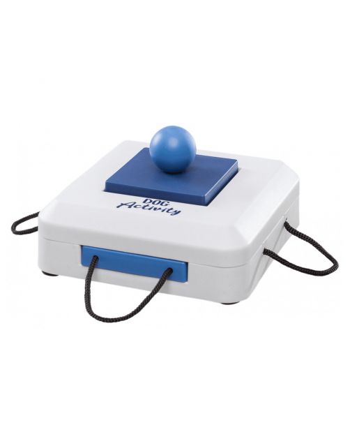 Trixie Dog Activity Gamble Box Strategiespel - Hondenspeelgoed - 15x15 cm Donkerblauw Wit Level 1