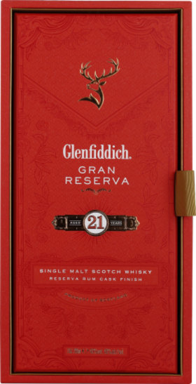 GLENFIDDICH 21 YEARS RESERVA RUM CASK FINISH SINGLE MALT 70CL