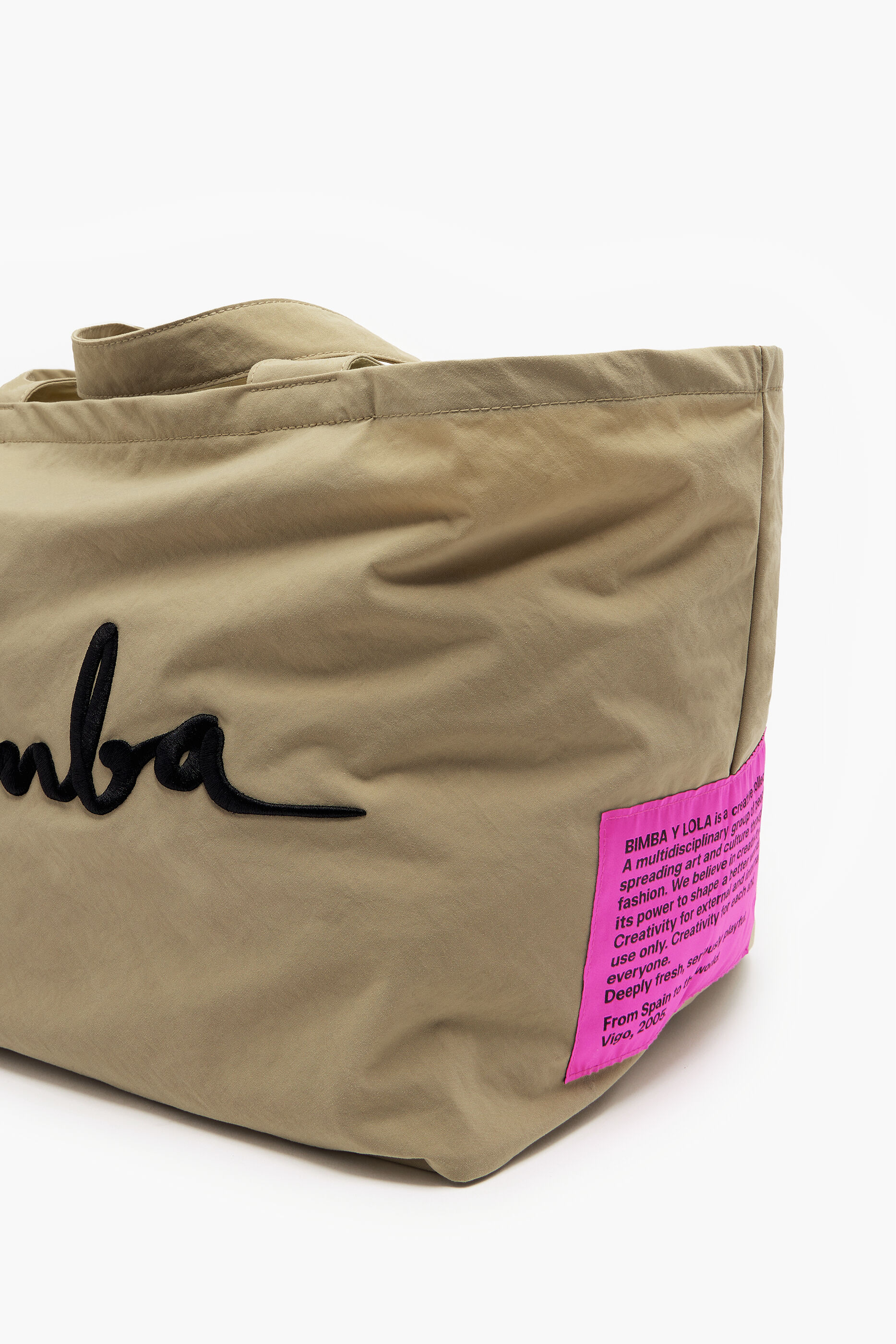 Sacola de compras tamanho XL em nylon natural