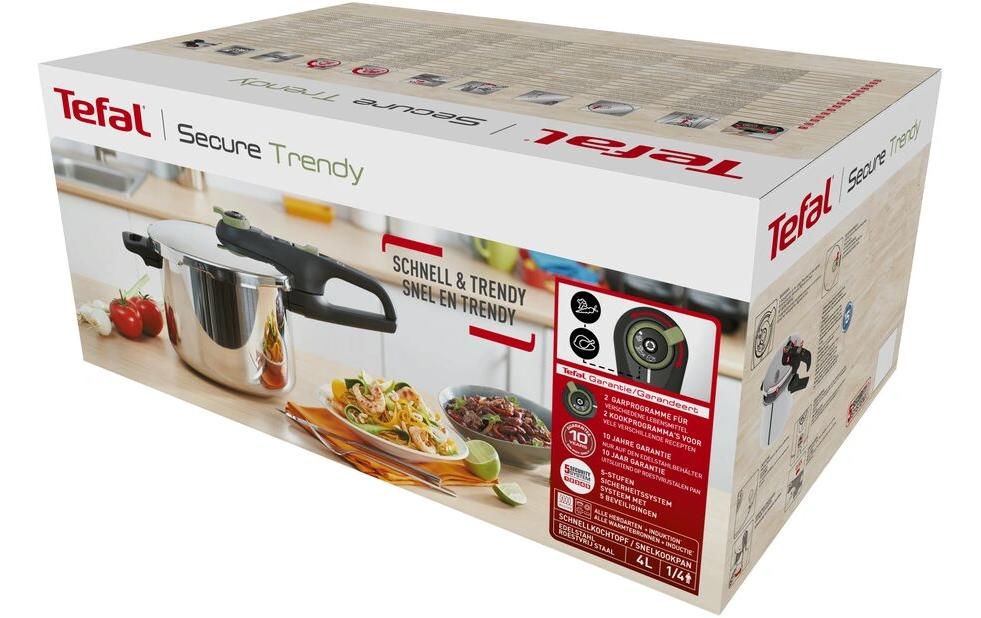 Secure Trendy Dampfkochtopf 6 l 22 cm<br>Schnellkochtopf mit Korb