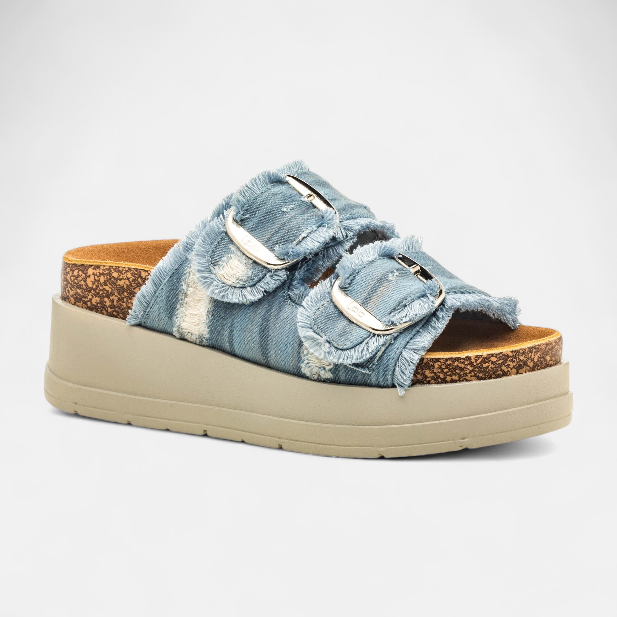 Sandales à talon compensé Femme jeans